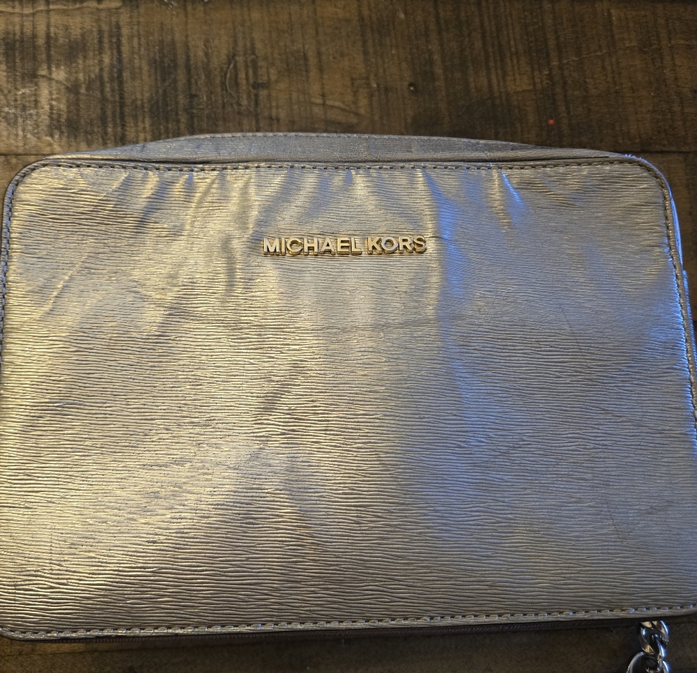 All gold Michael Kors crossbody purse